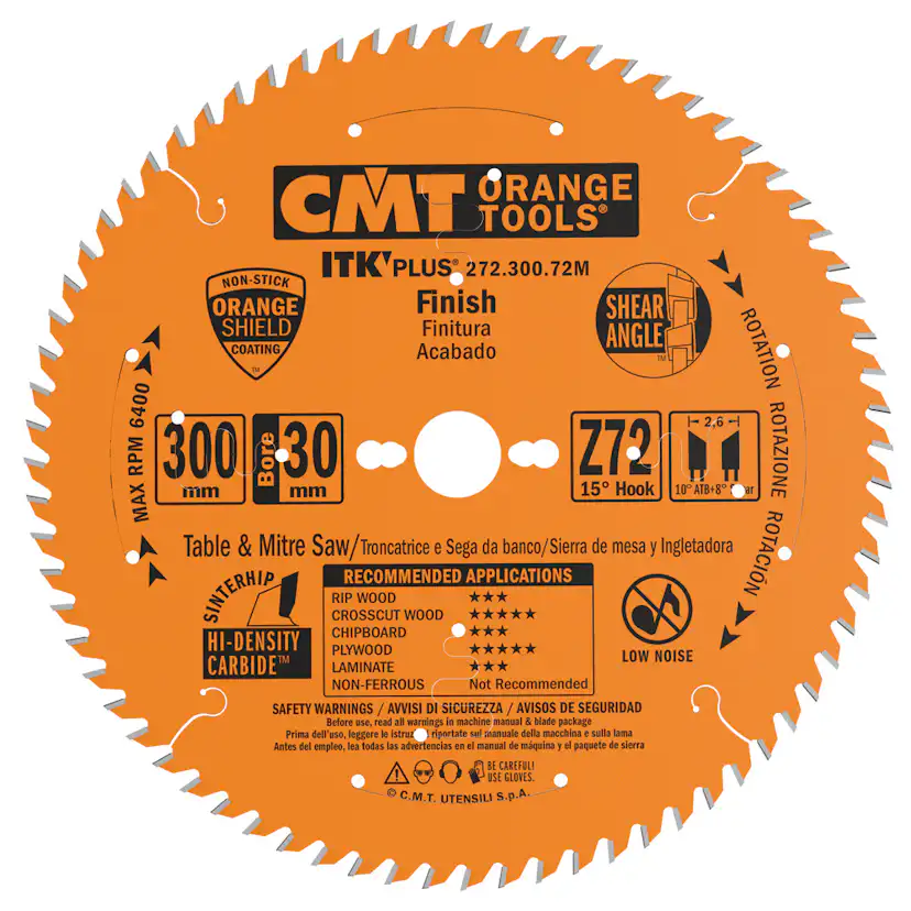 Sågklinga CMT Orange Tools ITK-Plus Kapning