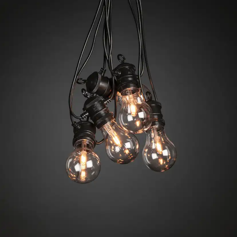 Tilläggsslinga Gnosjö Konstsmide 4145-800 E27 10 LED Utbytbar