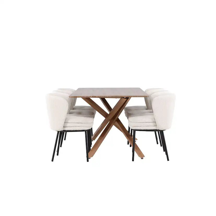 Matgrupp Venture Home Piazza 180 med 6 st Agnes Stolar