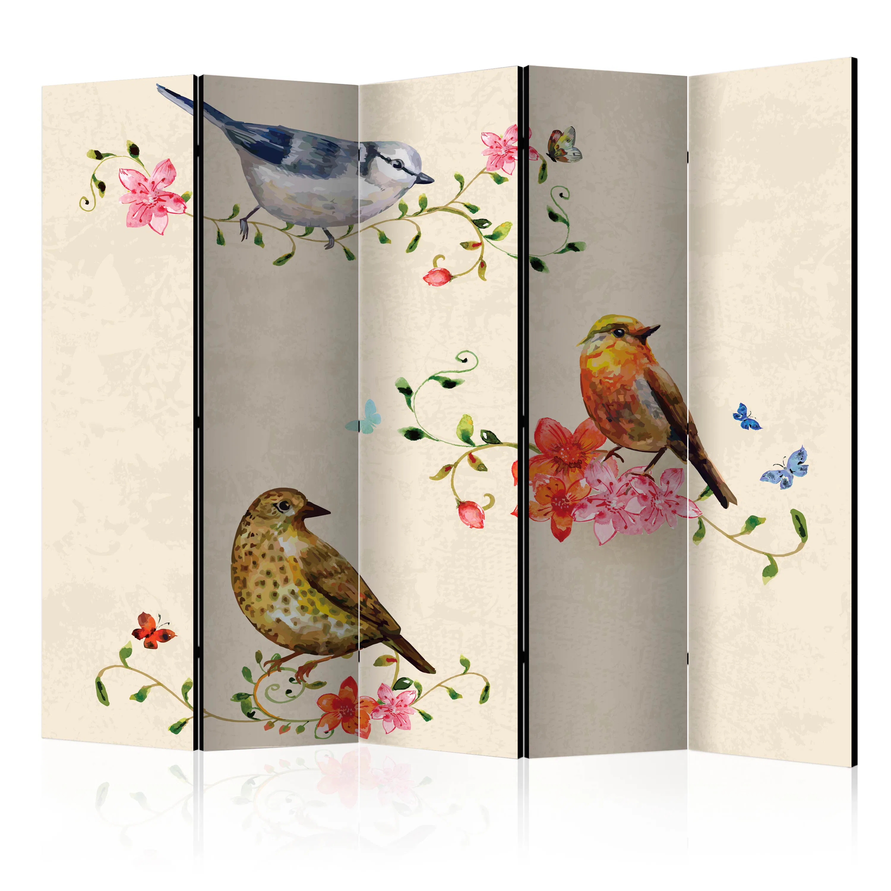Rumsavdelare Skärmvägg Arkiio Bird Song II 225x172 cm
