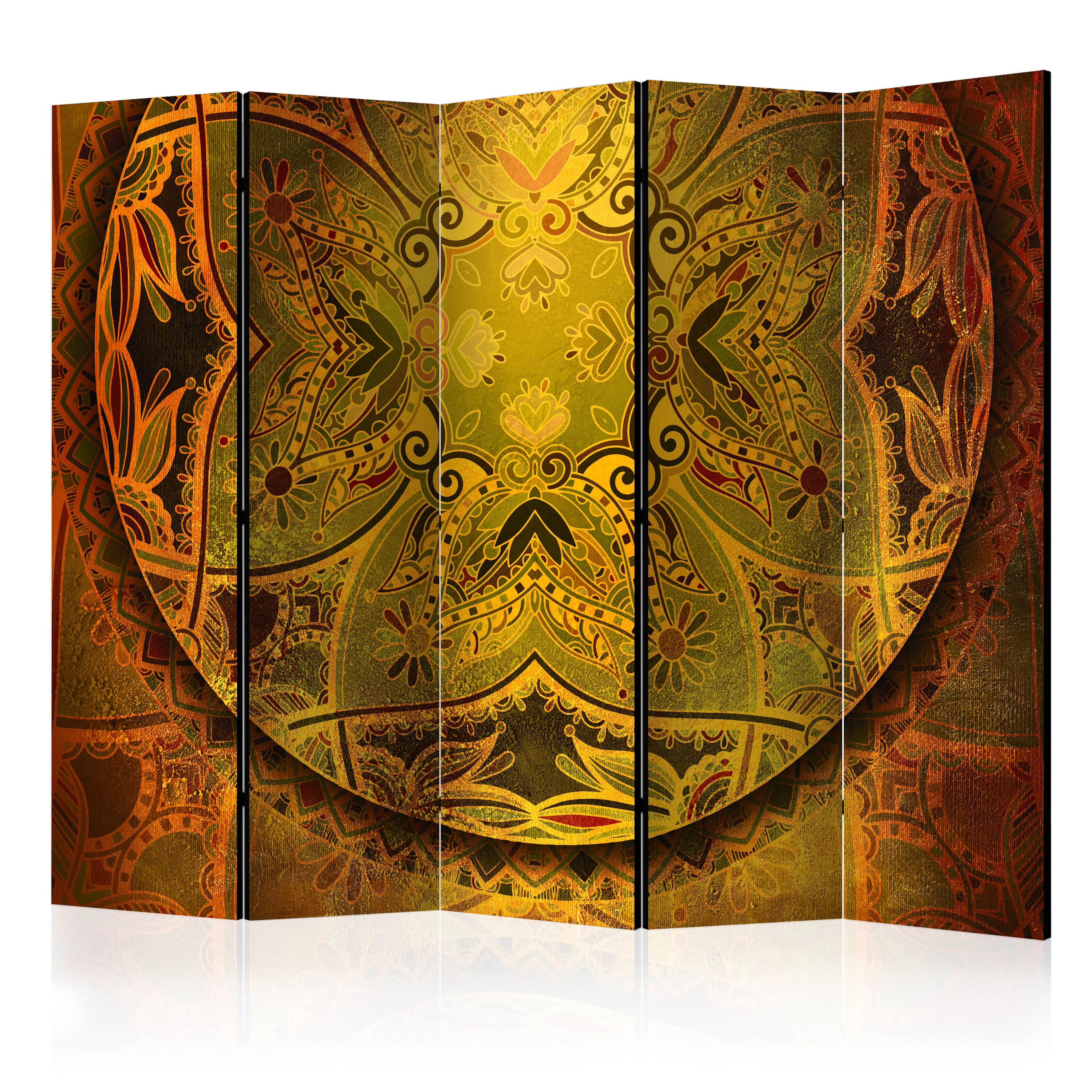 Rumsavdelare Skärmvägg Arkiio Mandala: Golden Poem II 225x172 cm