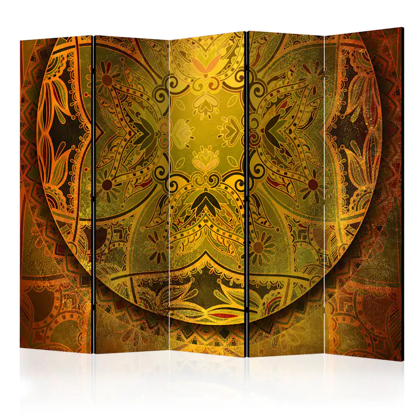 Rumsavdelare Skärmvägg Arkiio Mandala: Golden Poem II 225x172 cm