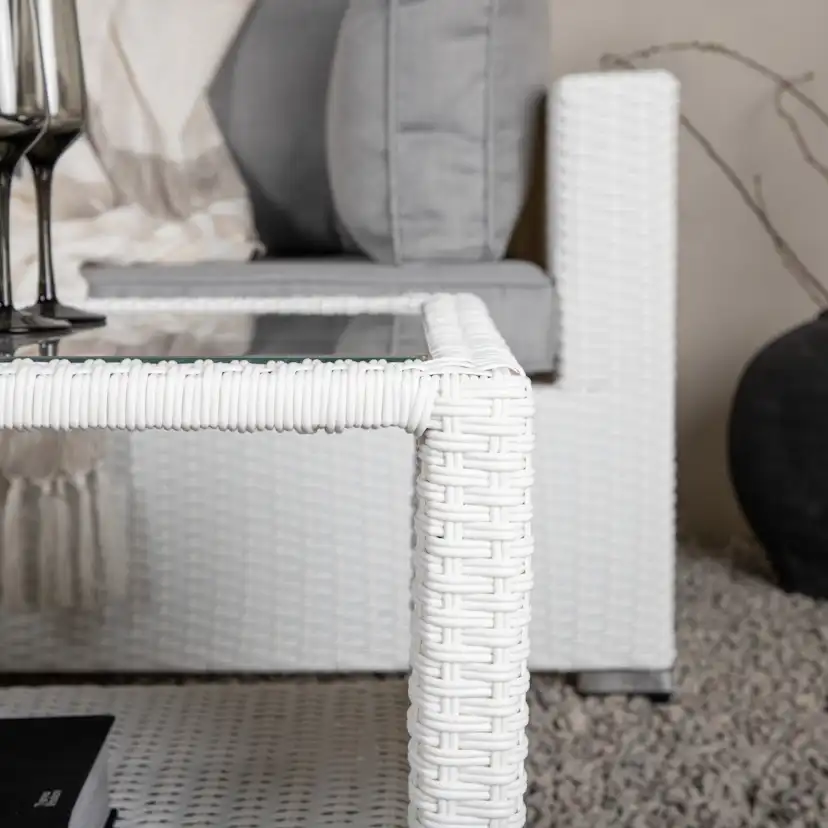Amazon Modulsoffa 3+2+1 - Vit / grå dyna Vit