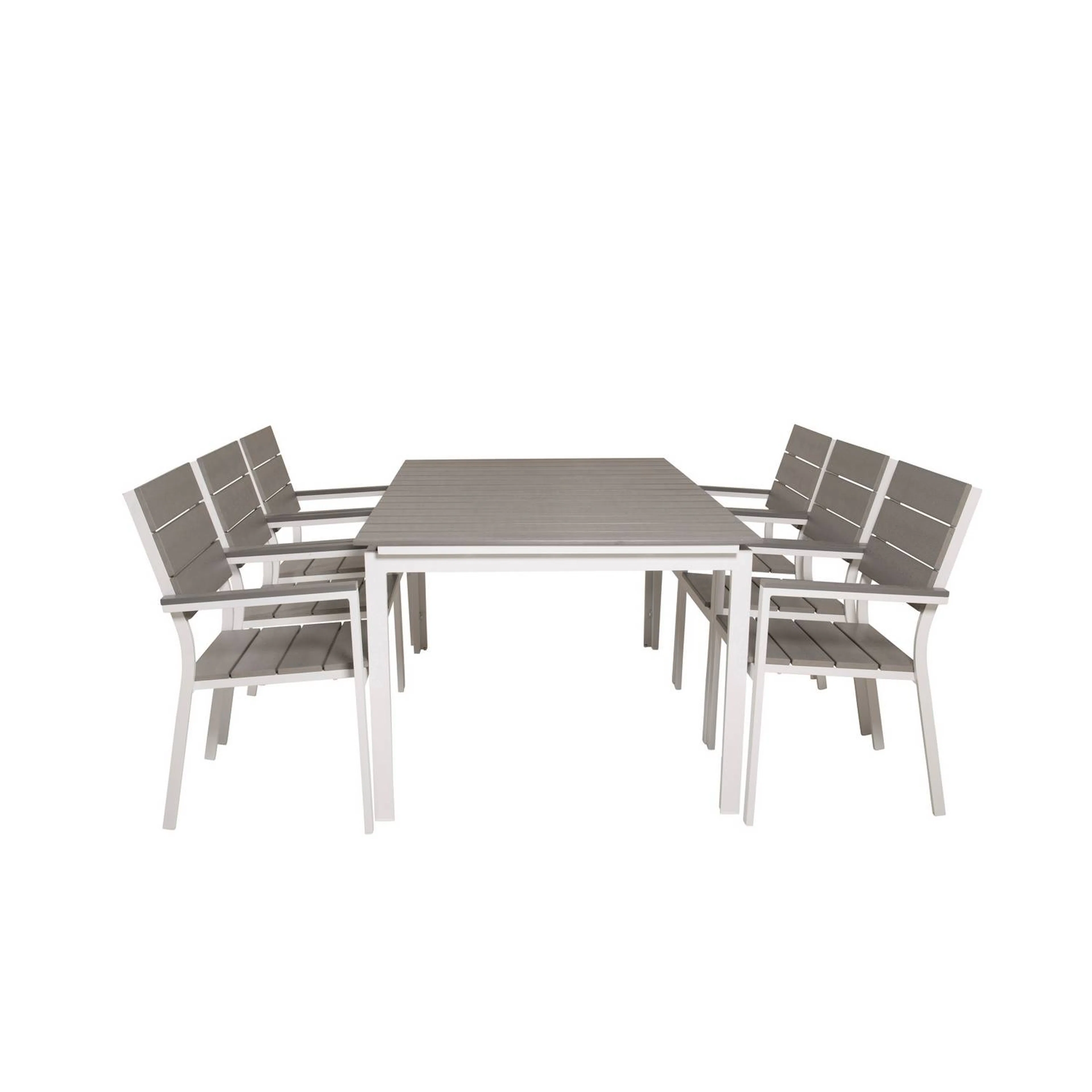Matgrupp Venture Home Levels Förlängningsbar Matgrupp Utomhus 160cm med 6 Matstolar