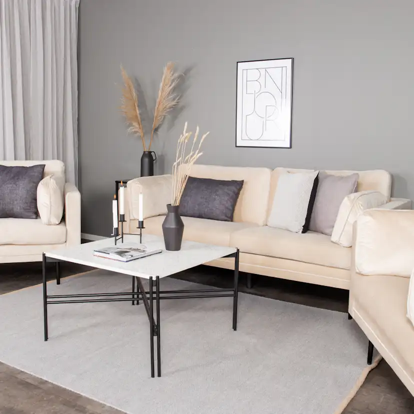 3-sitssoffa Venture Home Boom Sammet