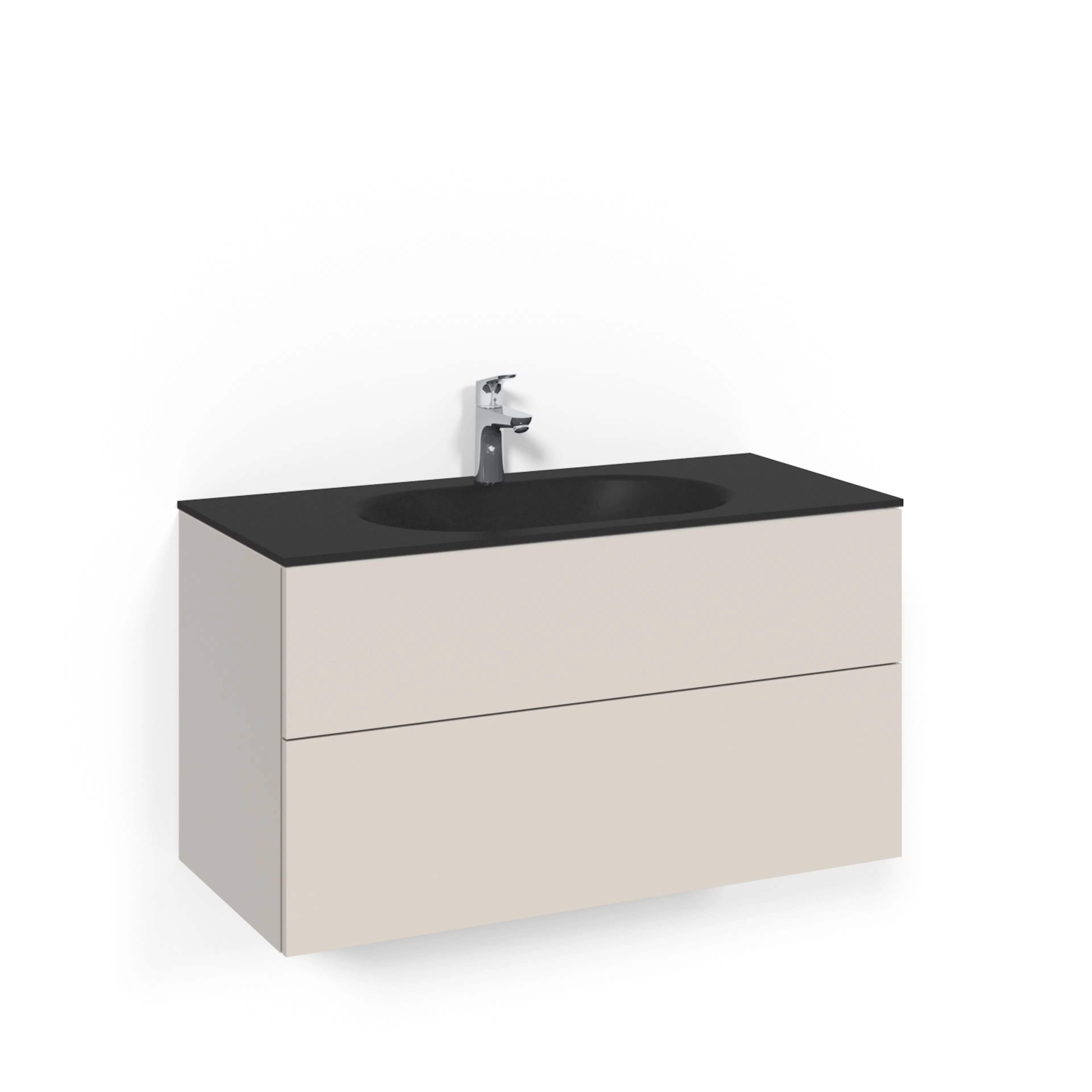 Tvättställsskåp Macro Design Crown Plain Med Glastvättställ