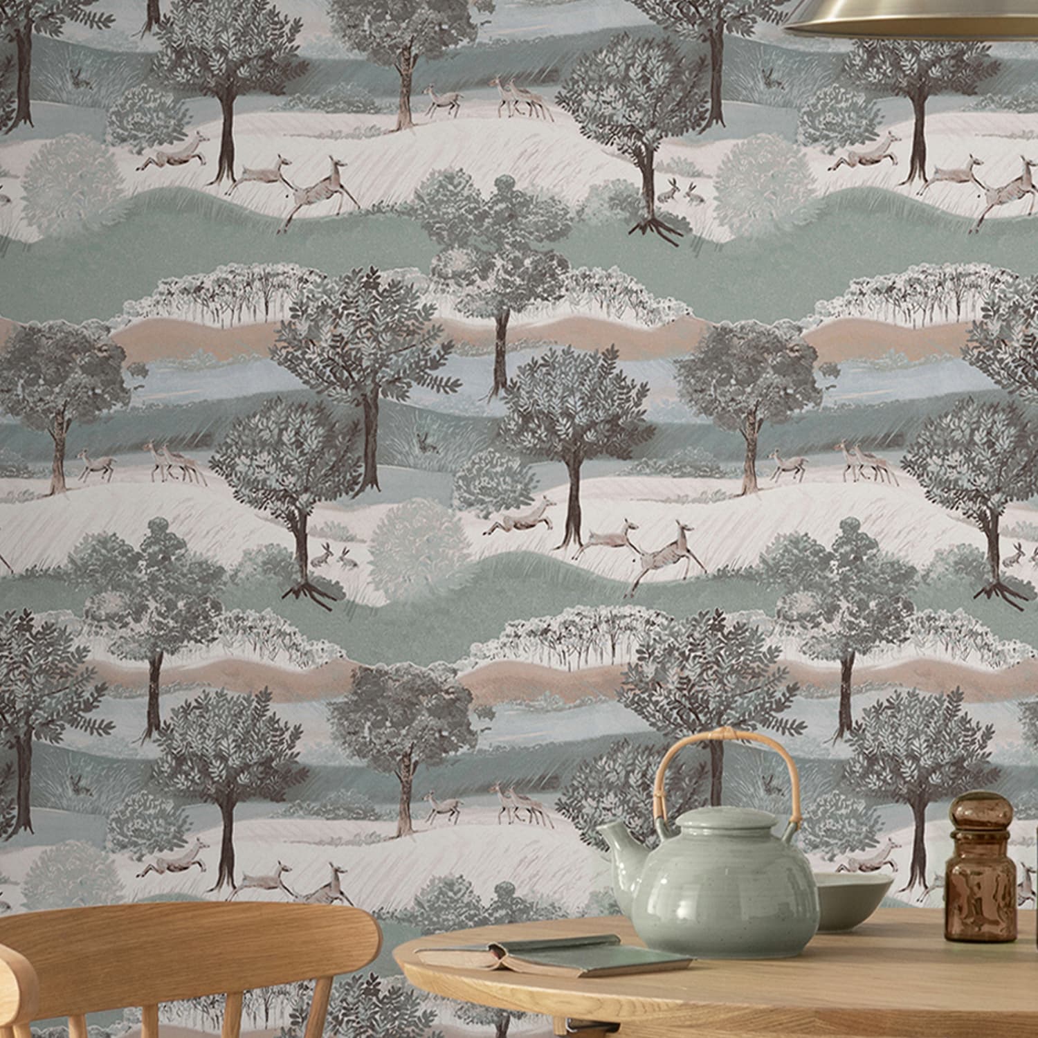 Tapet Laura Ashley Hartingdon Jade Grön 119858