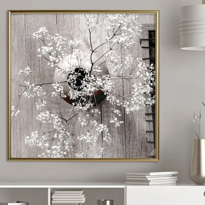 Poster Artgeist Affisch Dried Flowers Fyrkantig