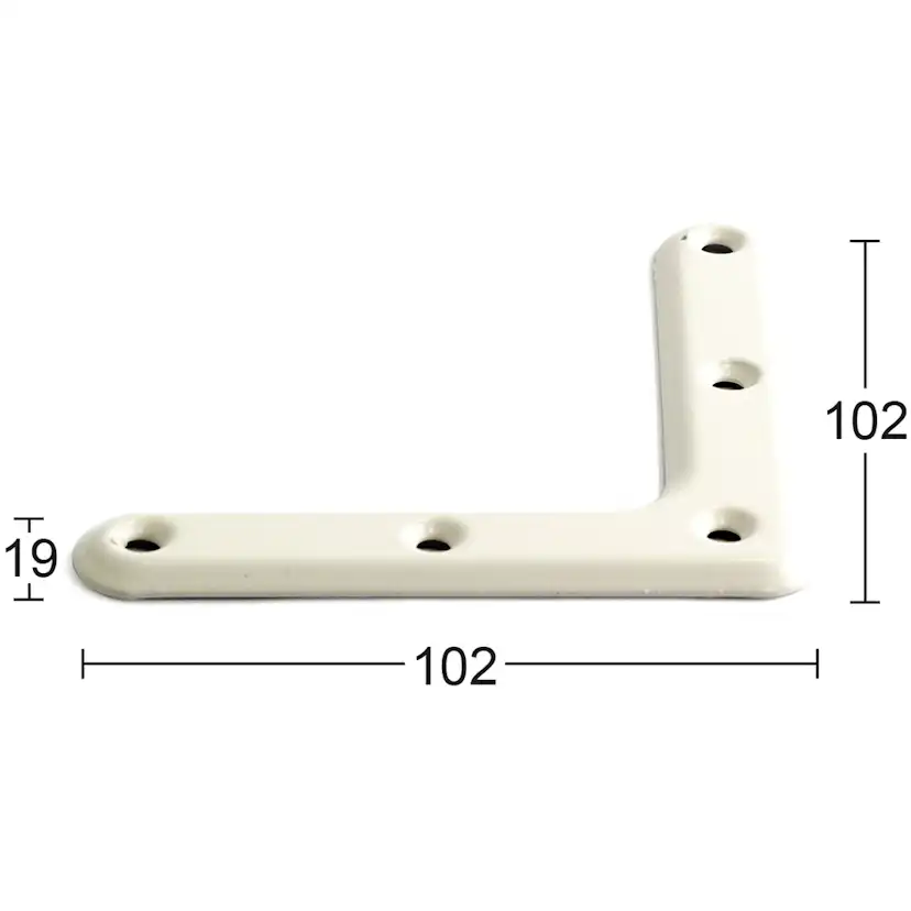 Hörnjärn 1154 Vit Vit