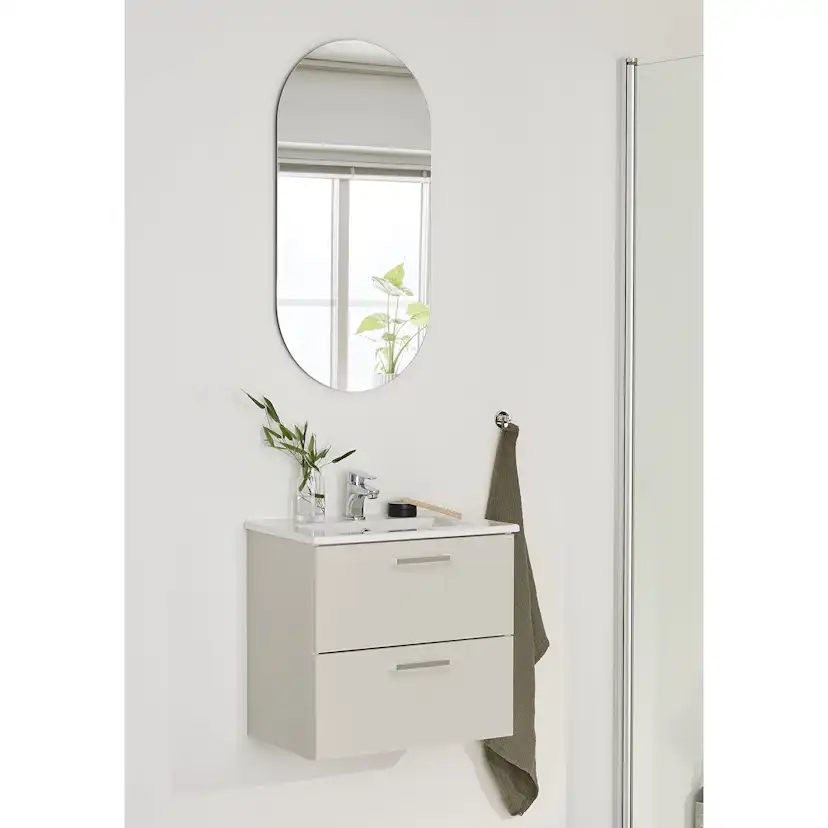 Tvättställsskåp Hafa Go 2 Lådor med Tvättställ Beige