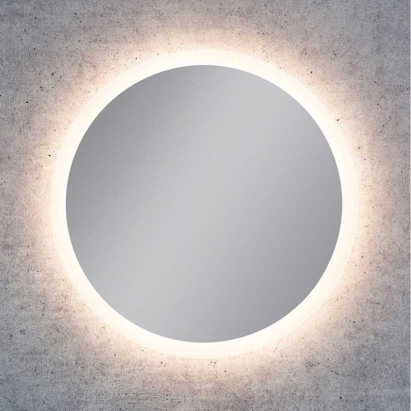 Spegel Vidi Atum Rund med LED-belysning