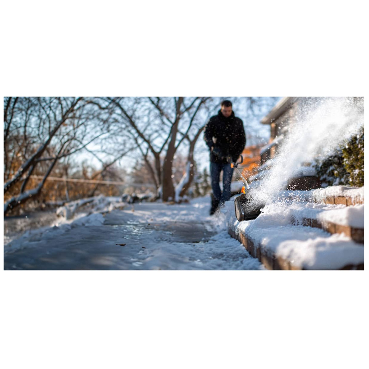 Snöslunga Worx Paket Med Batteri & Laddare