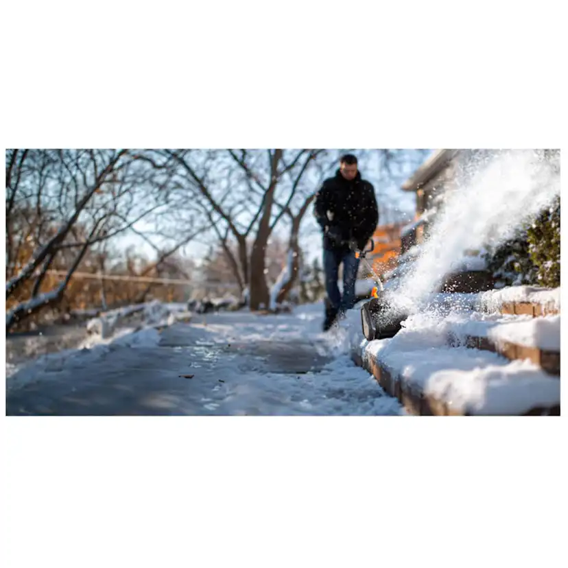 Snöslunga Worx Paket Med Batteri & Laddare