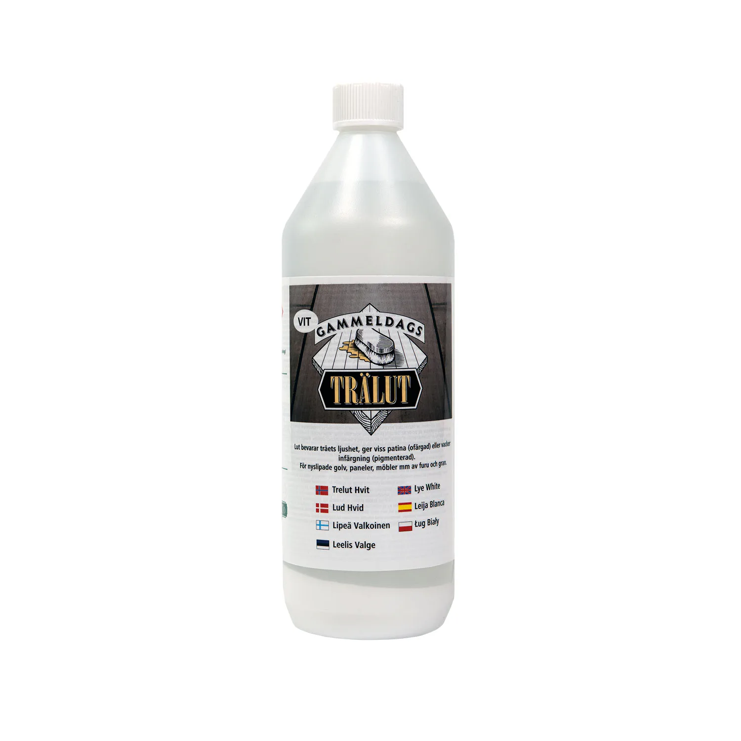 Trälut Gammeldags Vit