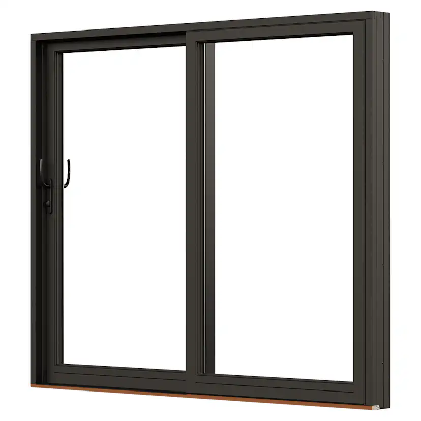 Skjutdörr NorDan Svanenmärkt NTech Aluminium 2-Delad BlackLine Svart