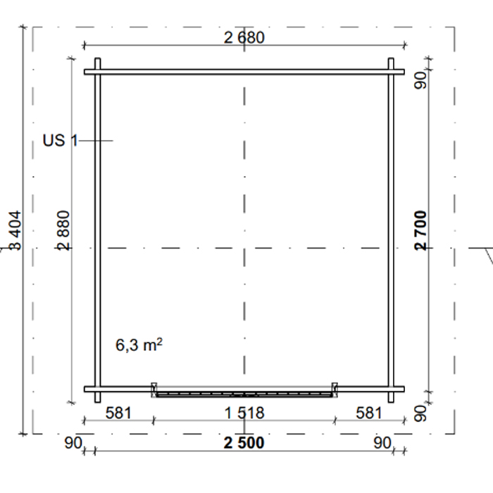 Grillkåta LP Garden G-S (6 m²)