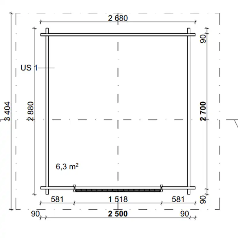 Grillkåta LP Garden G-S (6 m²)