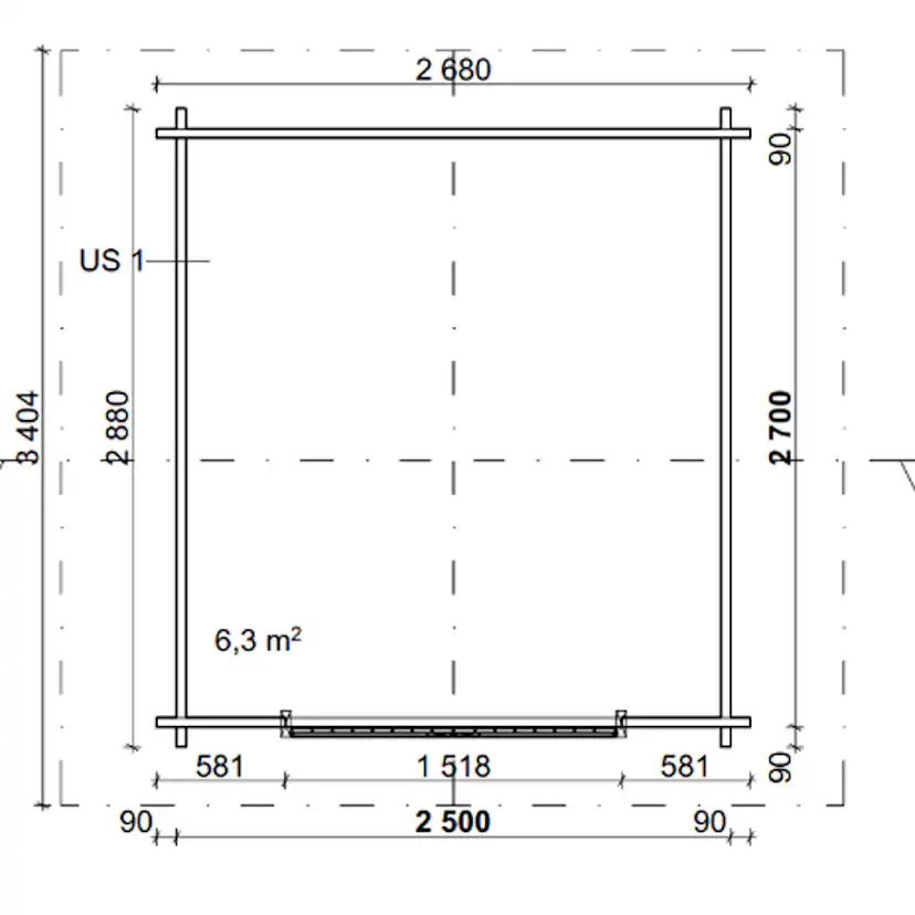 Grillkåta LP Garden G-S (6 m²)
