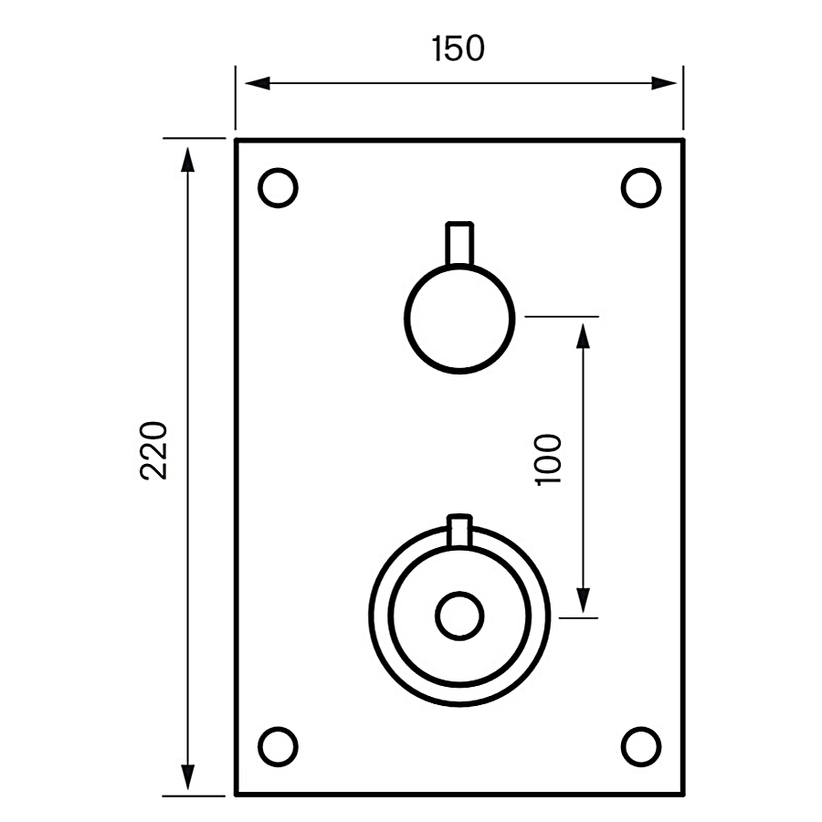 Duschblandare Tapwell Box 368 Krom Krom