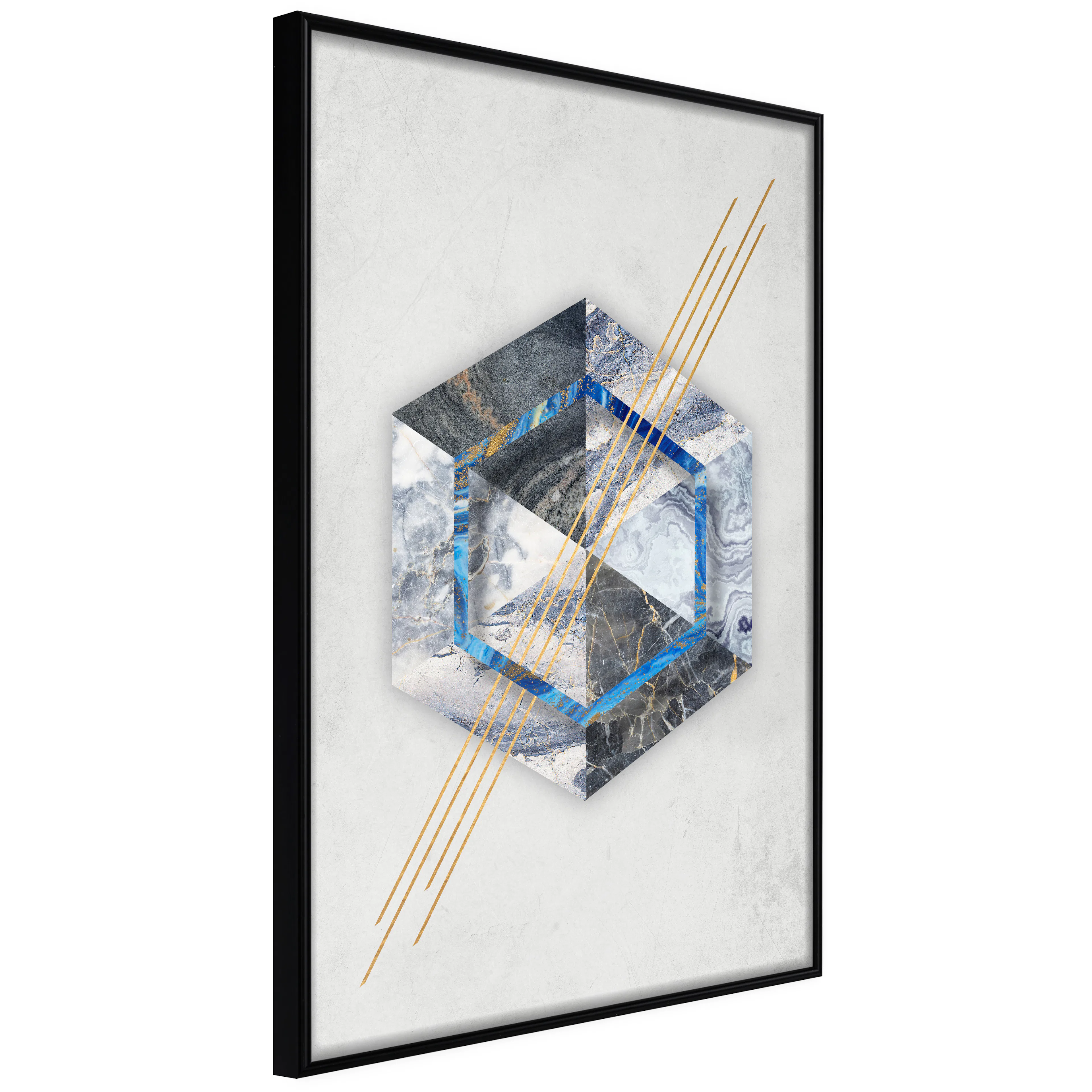 Affisch - Hexagonal Eye [Poster] 20x30 Svart ram, 20x30 cm