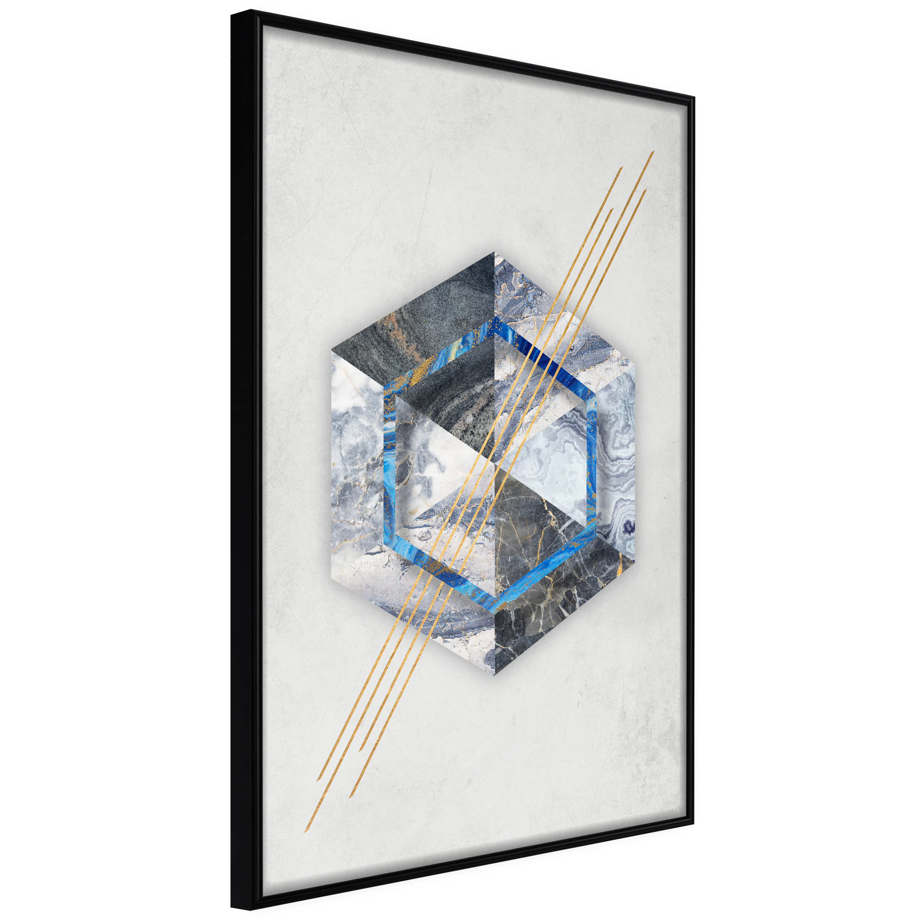 Poster Artgeist Affisch Hexagonal Eye