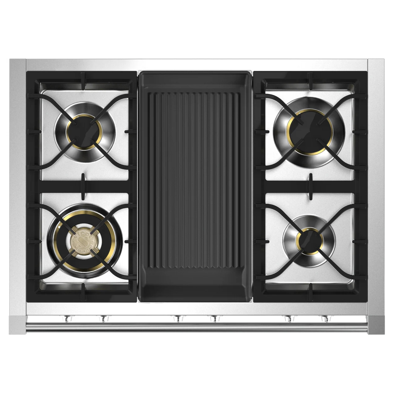 Gasolspis Steel Ascot Combi-Steam Svart 100 cm med BBQ och Ångfunktion