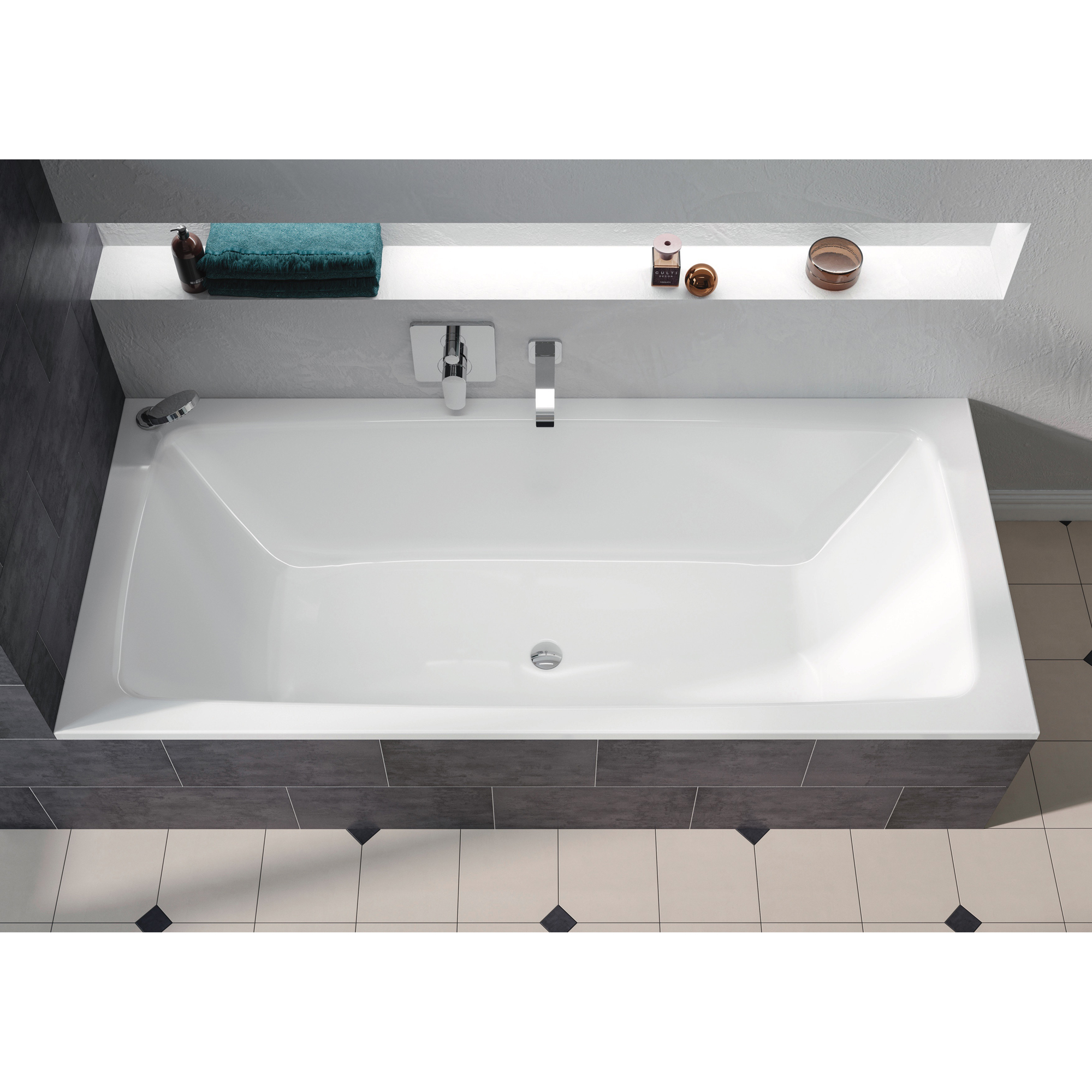 Inbyggnadsbadkar Kaldewei Cayono DuoxStorlek: 1800x800x400 mm, Färg: Alpine White