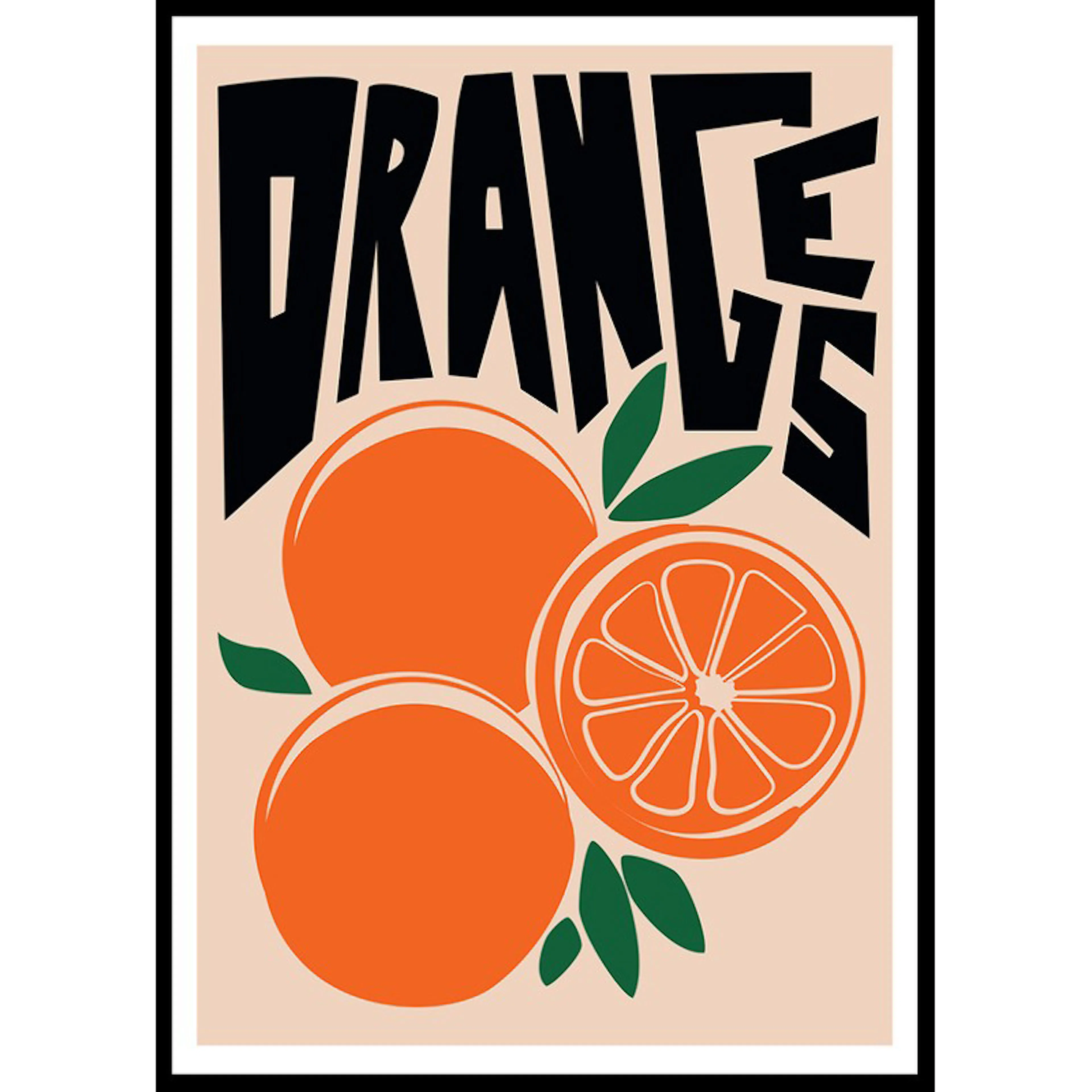 Oranges Vintage Retro 70x100 70x100 cm