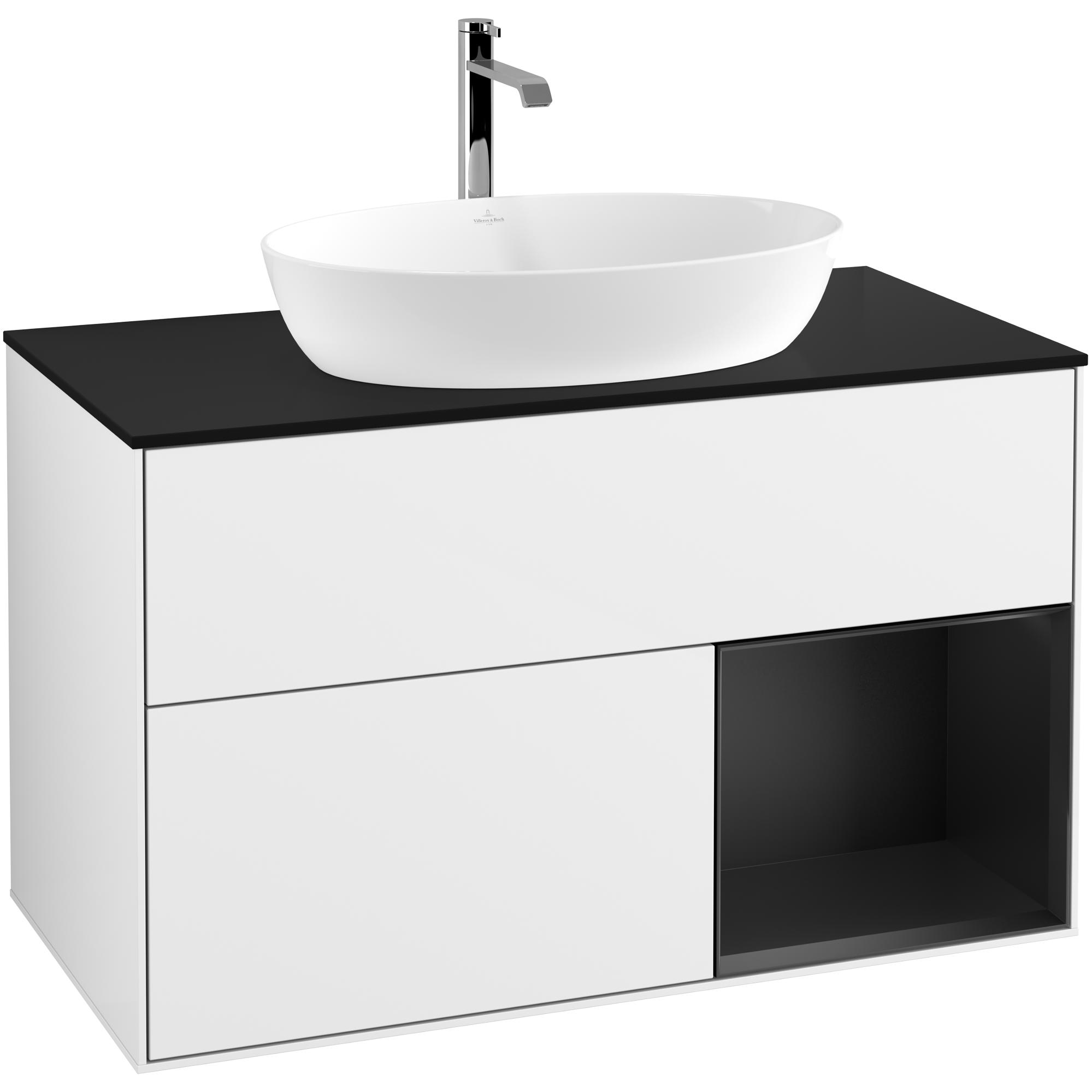 Tvättställsskåp Villeroy & Boch Finion med 2 Lådor Hylla och Bänkskiva för Fristående Tvättställ från Artis & Collaro