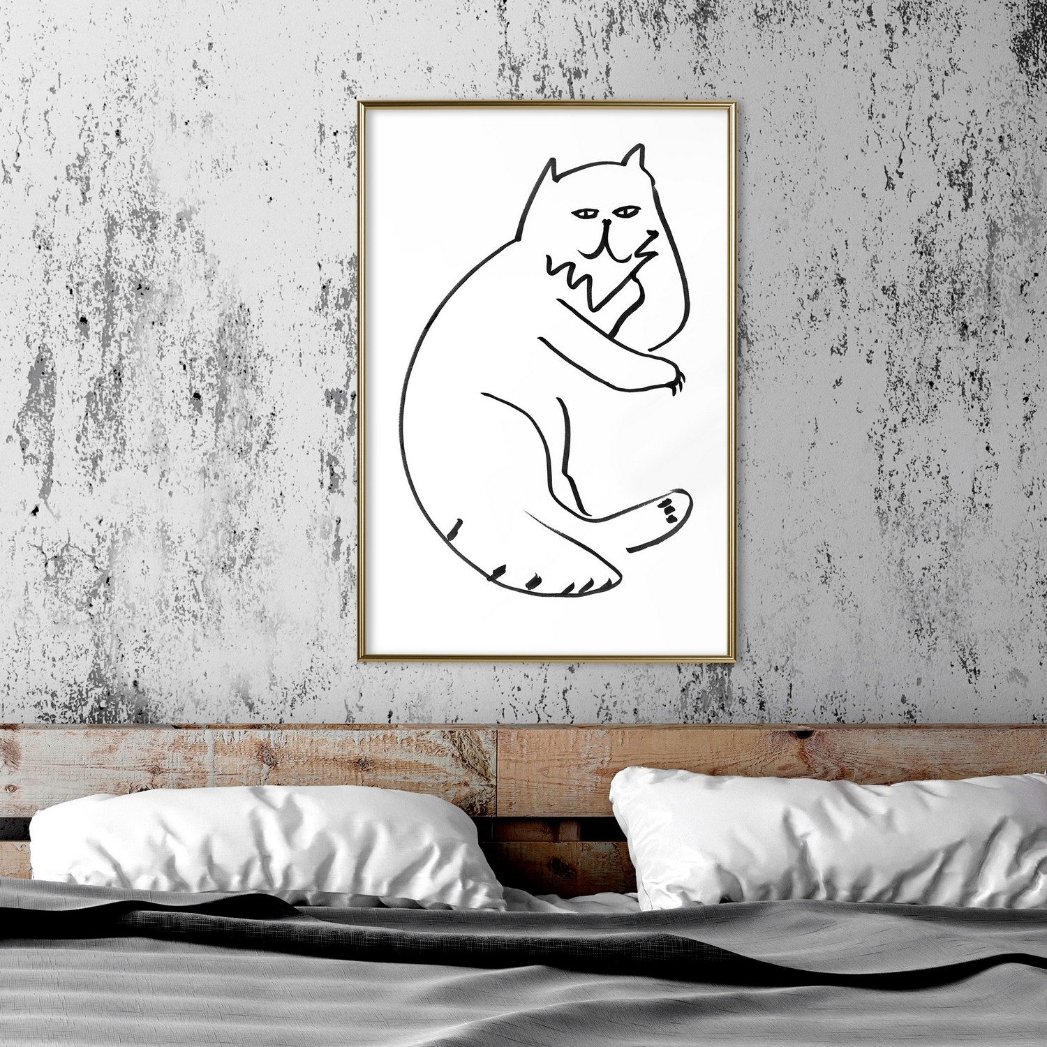 Poster Artgeist Affisch Cat Relaxing