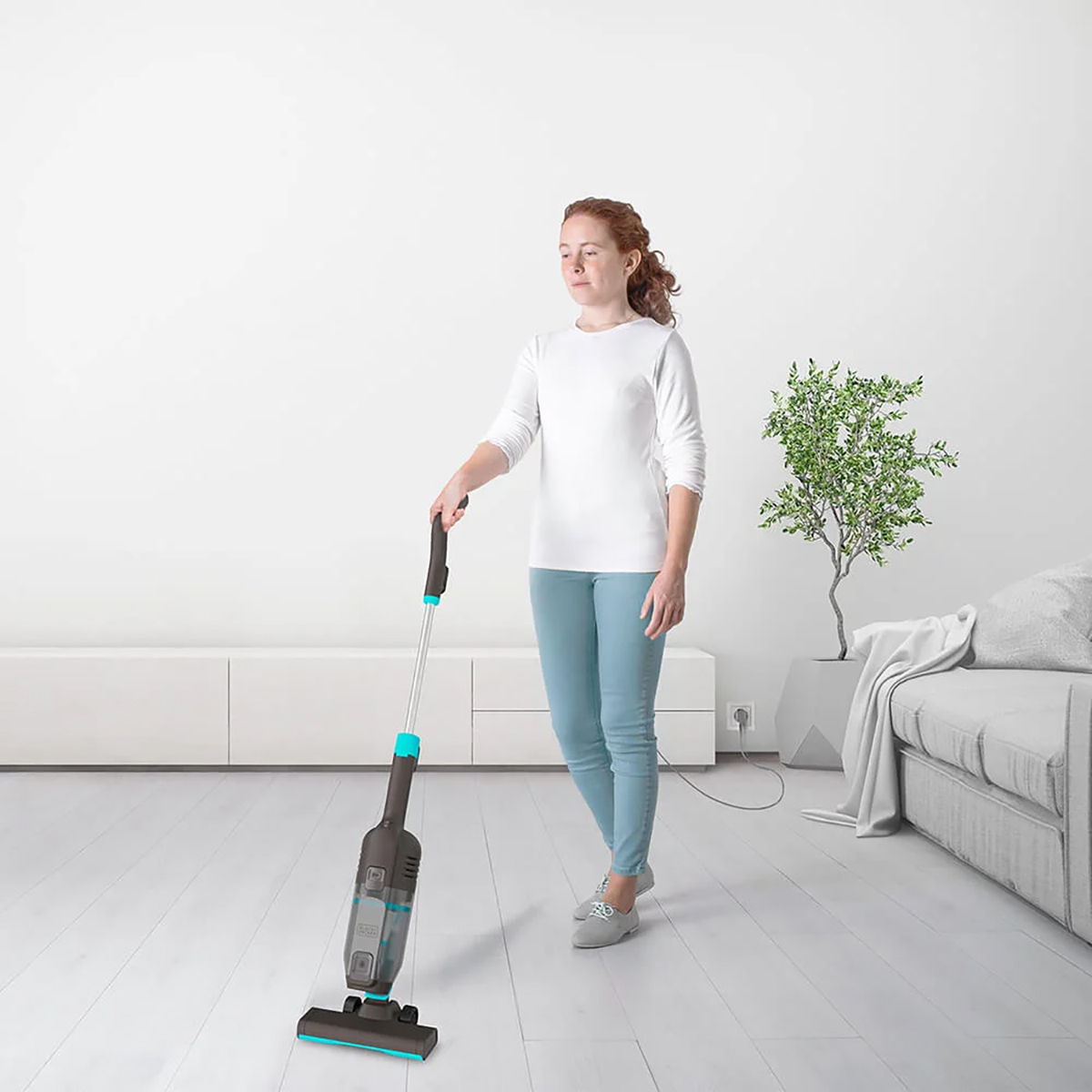 Skaftdammsugare BLACK+DECKER Ultralätt med Sladd 600W 15Kpa