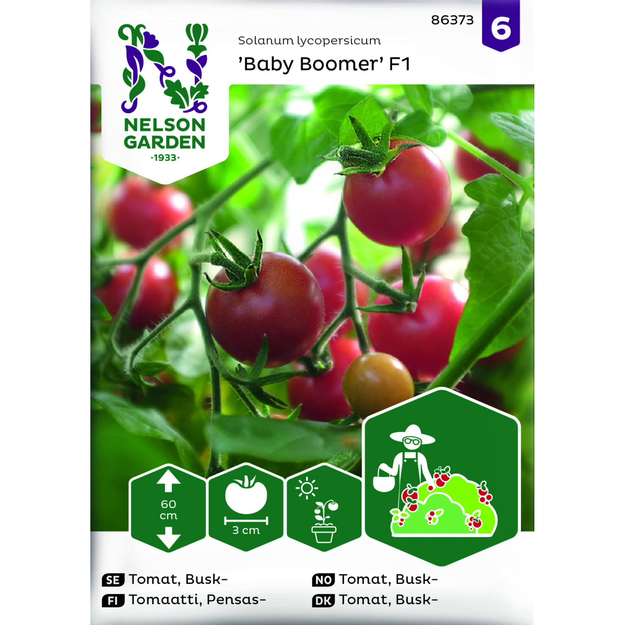 Frö Nelson Garden Tomat Baby Boomer F1 Busktomat