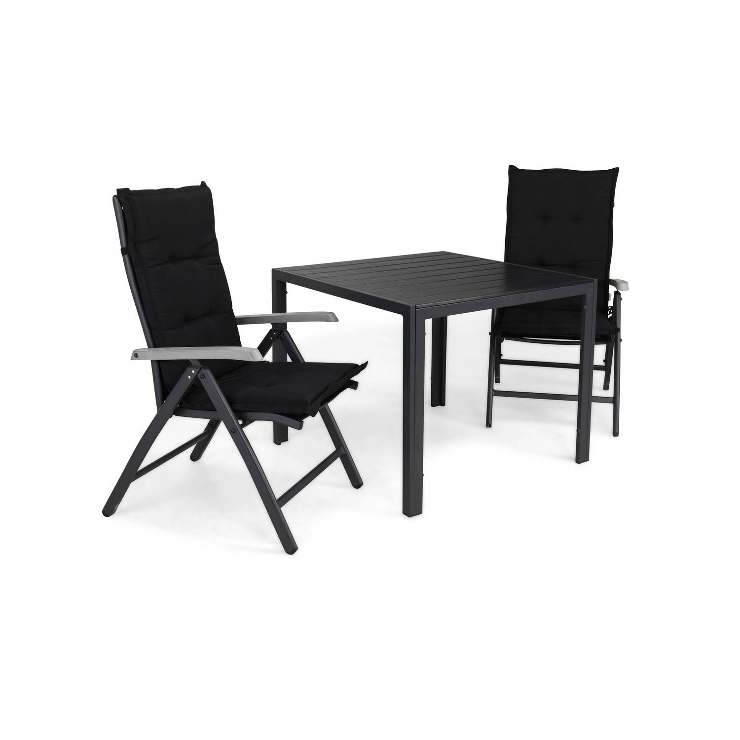Matgrupp Comfort Garden Tunis Matgrupp Utomhus 90x90 med 2 Monaco Lyx Positionsstol m Dyna