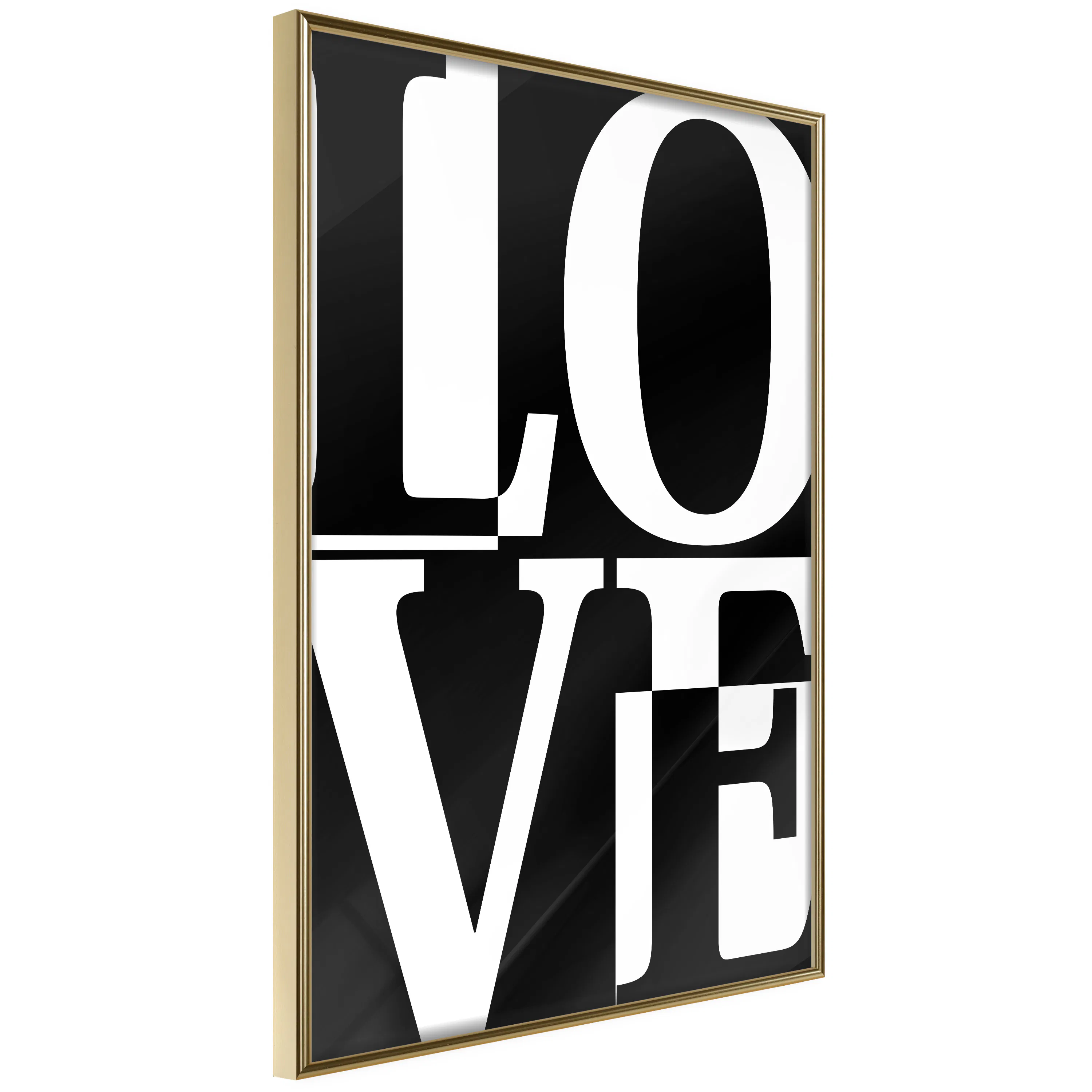 Poster Artgeist Affisch Black and White Love