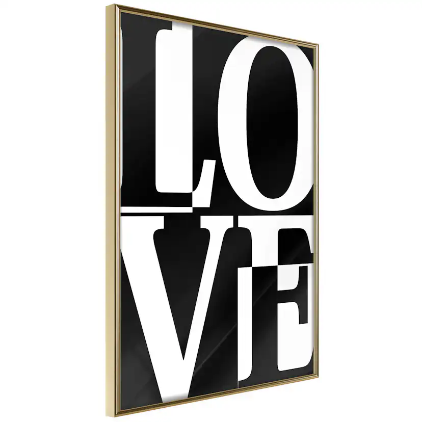 Poster Artgeist Affisch Black and White Love