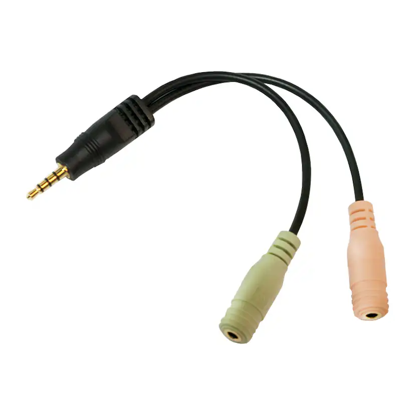 Headsetuttag LogiLink Mic/Ljud 3,5mm
