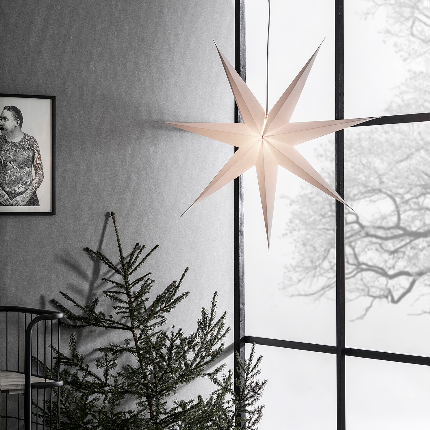 Adventsstjärna Markslöjd Duva Slim Hängande