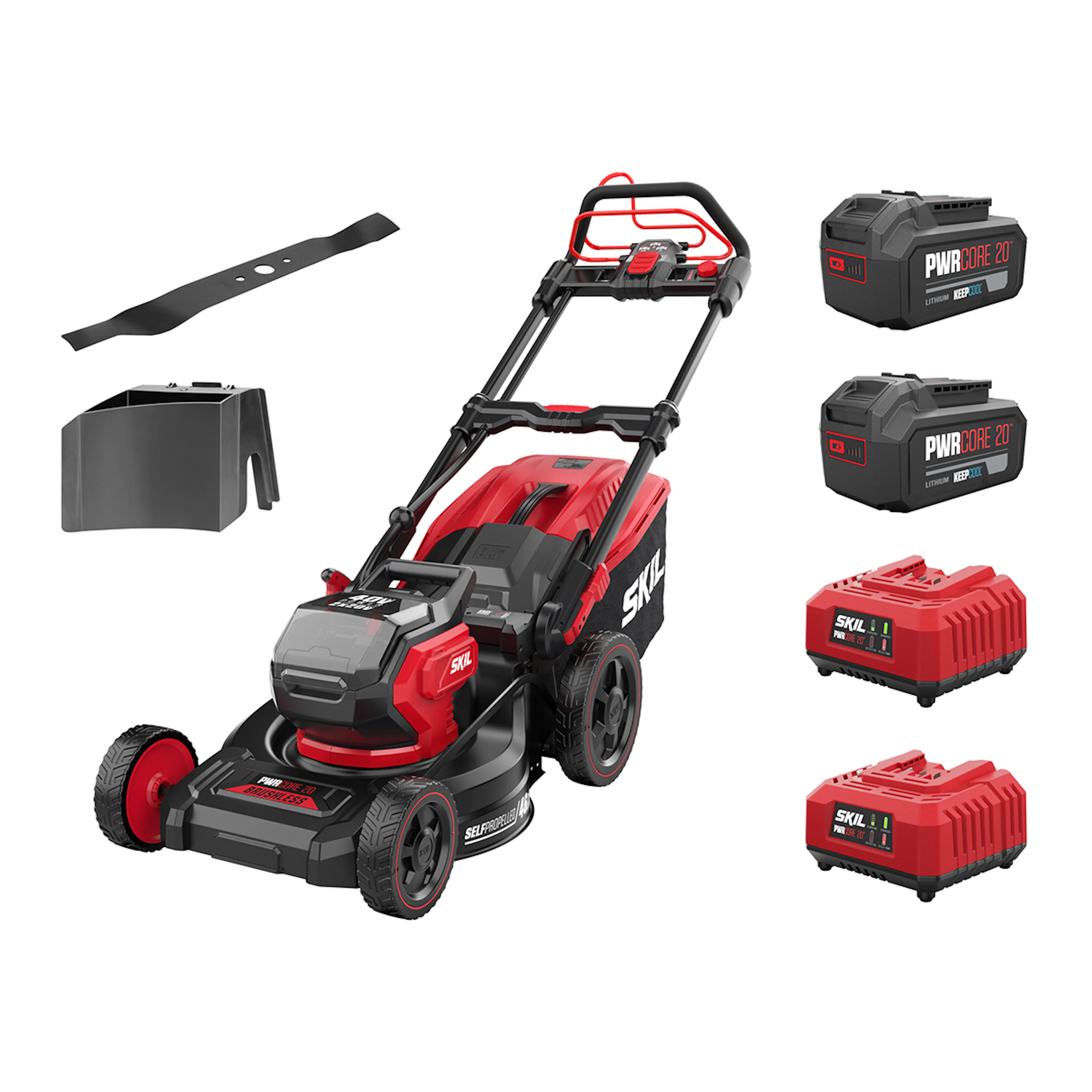 Gräsklippare SKIL 0151 BA Kolborstfri Batteridriven