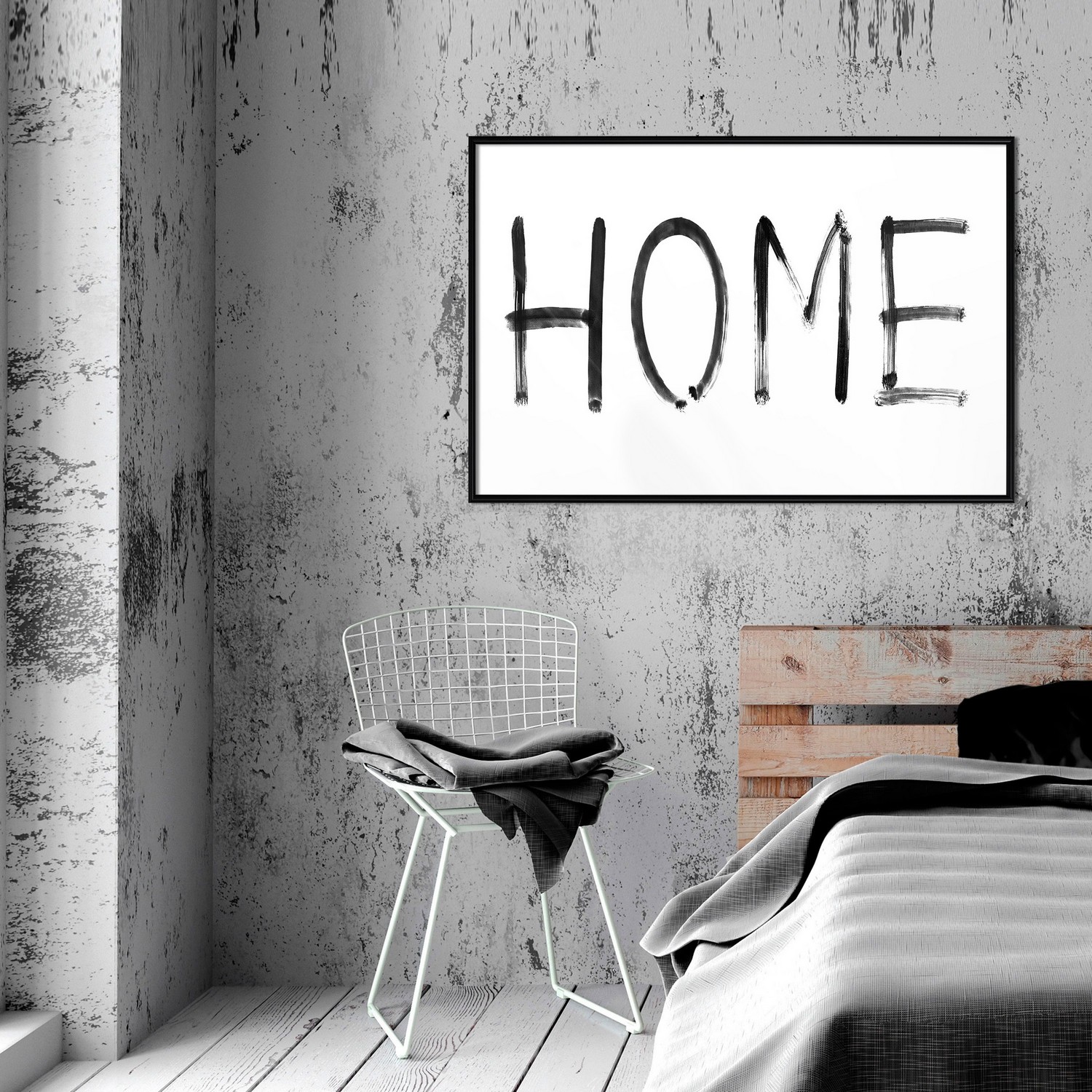 Poster Artgeist Affisch Black Home