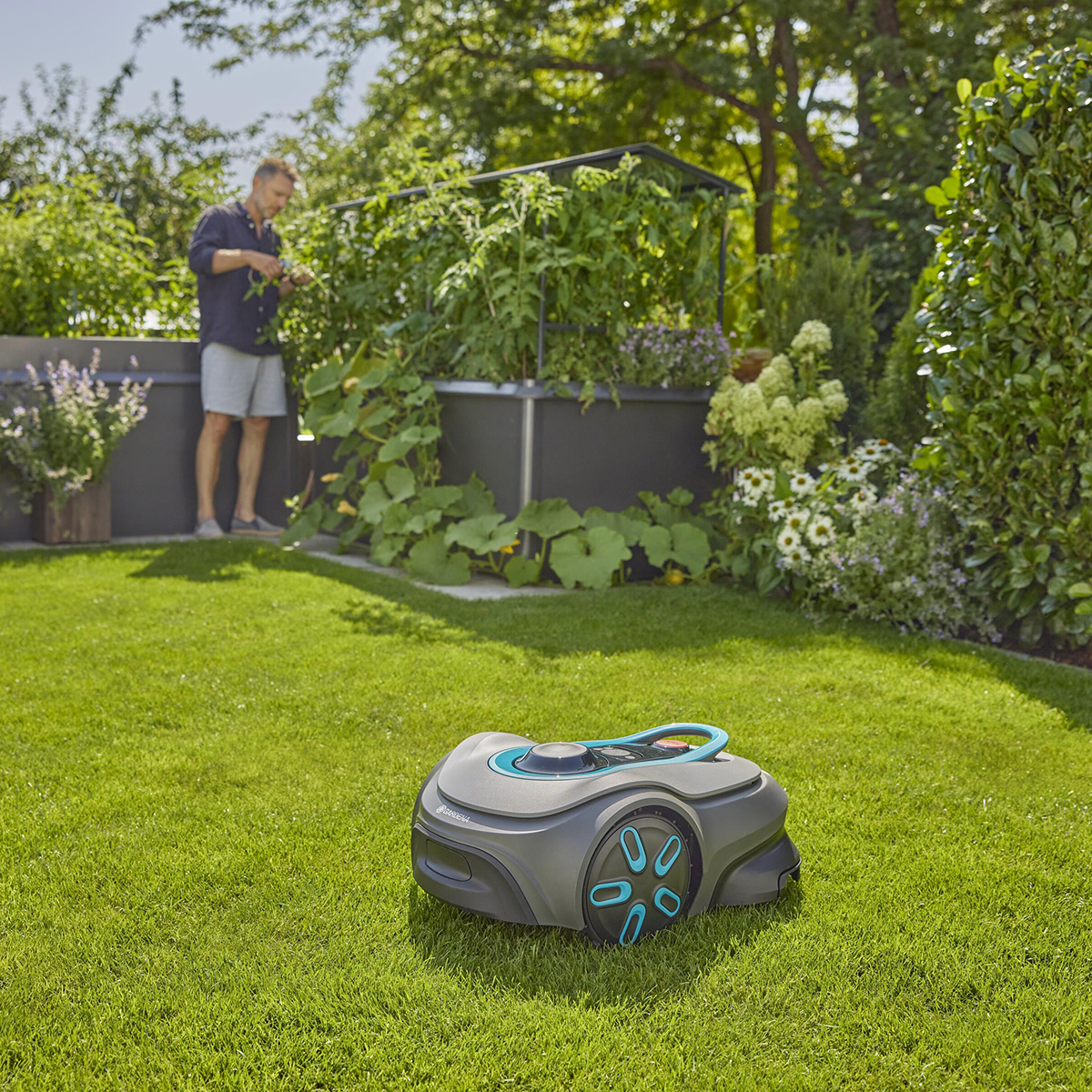 Robotgräsklippare Gardena Smart Sileno Sense 600 Bevattningspaket