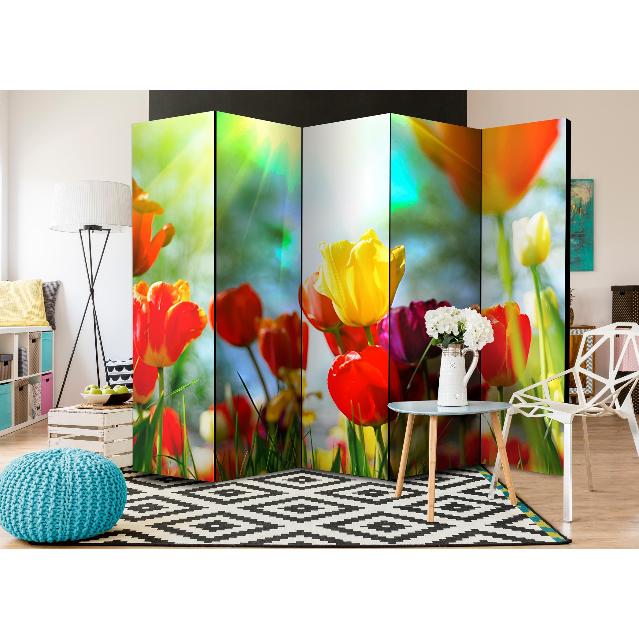 Rumsavdelare Skärmvägg Arkiio Spring Tulips II 225x172 cm