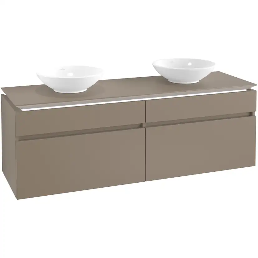 Tvättställsskåp Villeroy & Boch Legato 1600 med 4 Lådor för Två Tvättställ från Memento