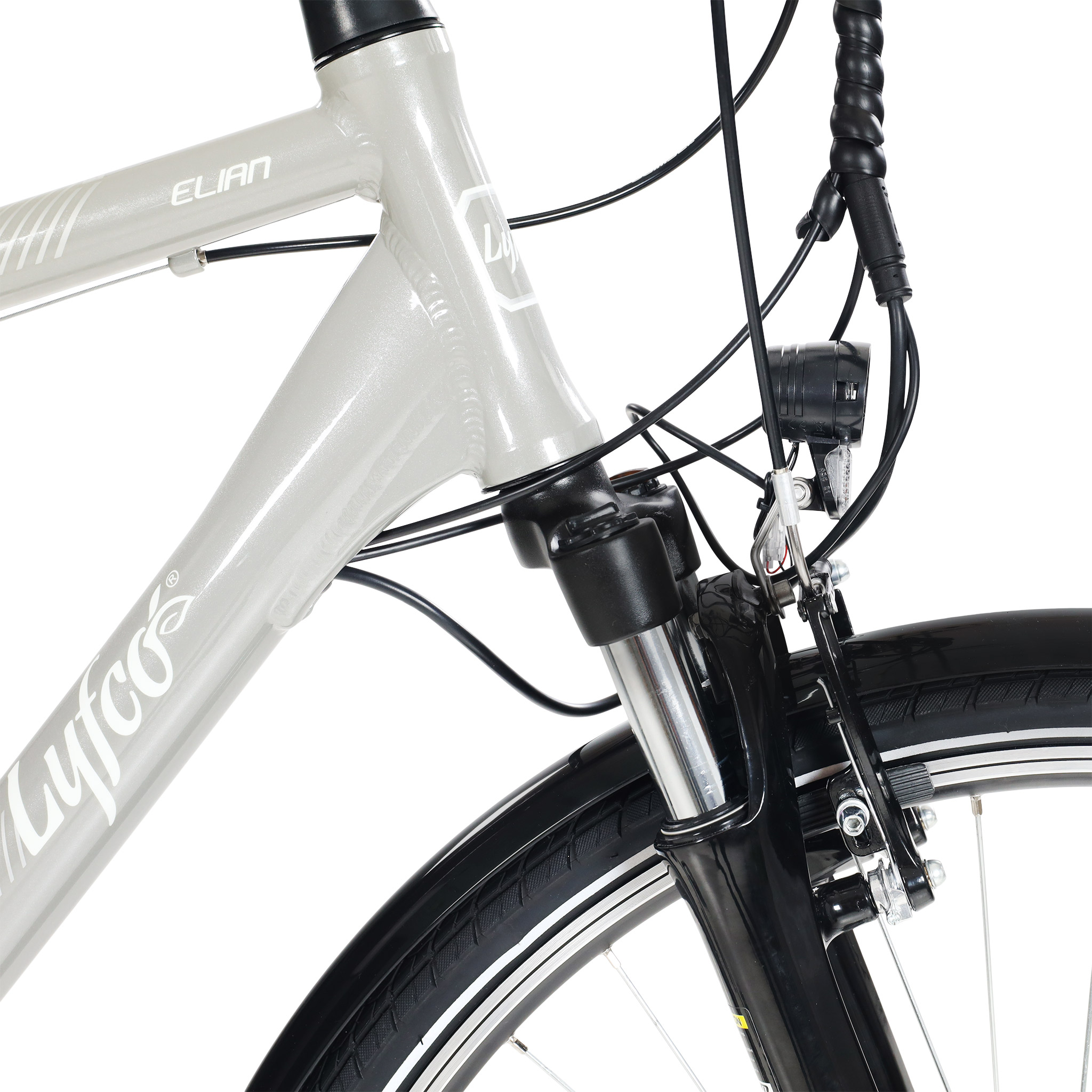 Elcykel Lyfco Herr 28" - Elian 13 Ah Silver