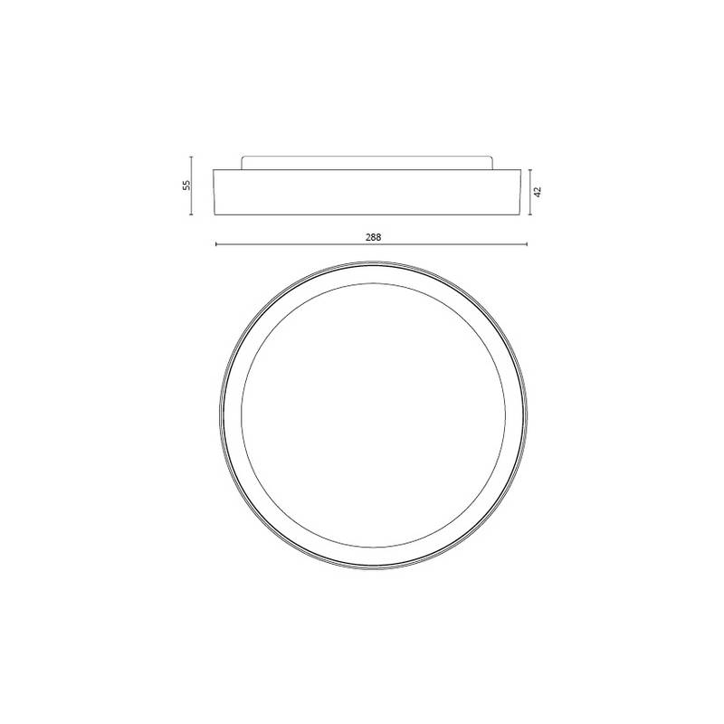 Taklampa SG ARMATUREN Arm Disc 3000K