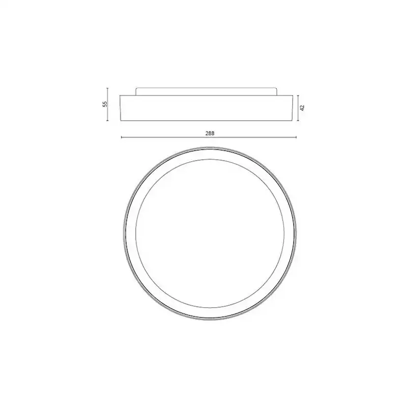 Taklampa SG ARMATUREN Arm Disc 3000K