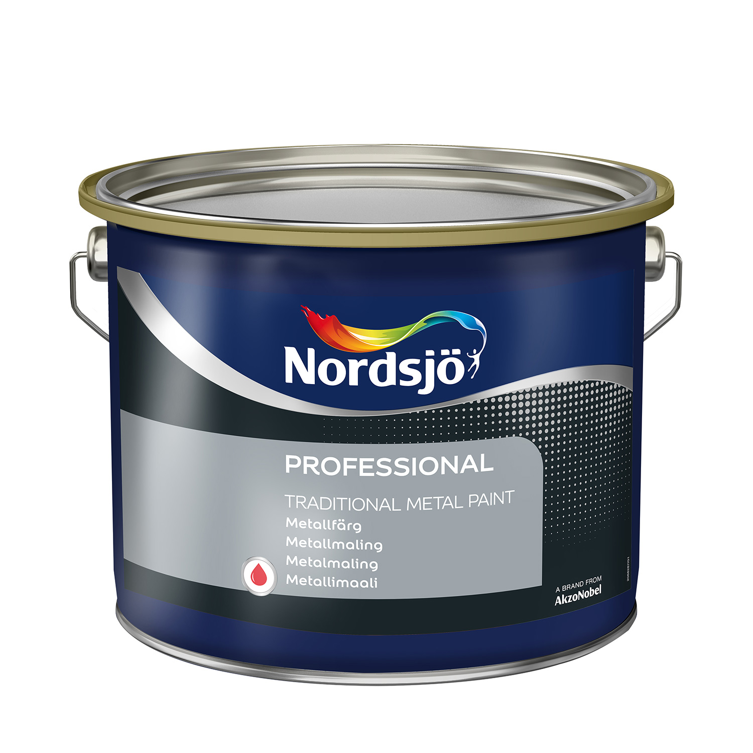 Rostskyddsfärg Nordsjö Professional Traditional Metal Paint Svart