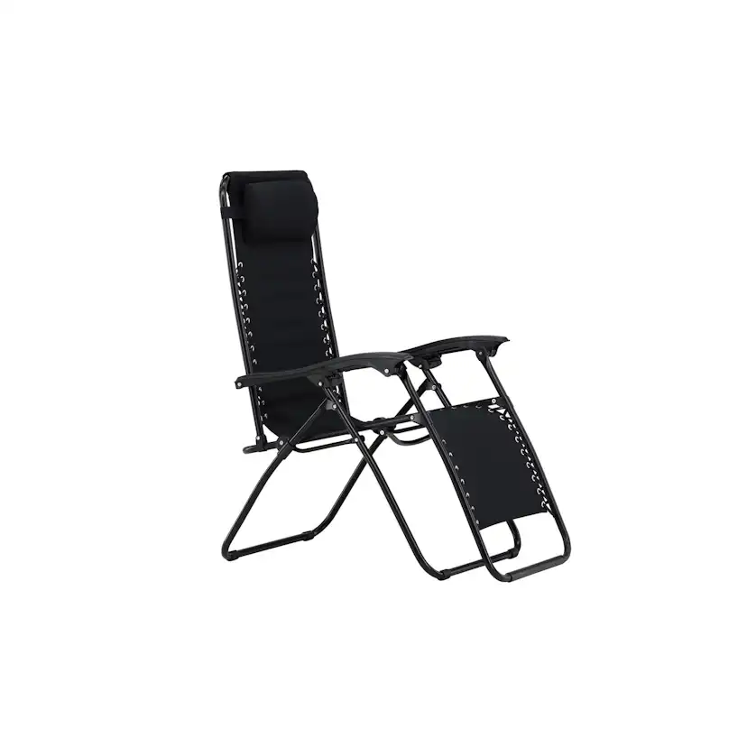 Vulcano Sun Lounge - Black / Black Solstol Venture Home Vulcano