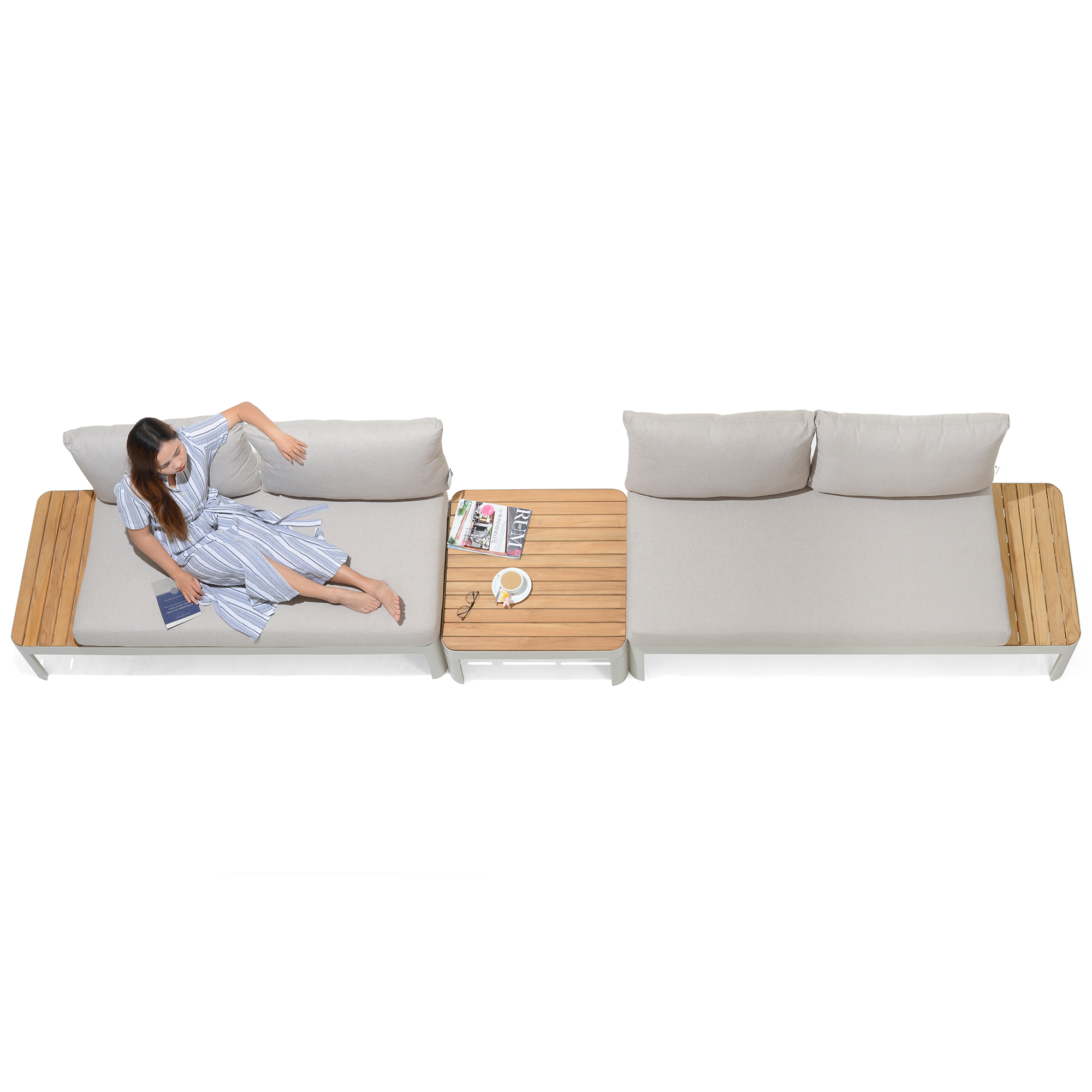 Loungegrupp LifestyleGarden Portals Light 4-sits Utomhus