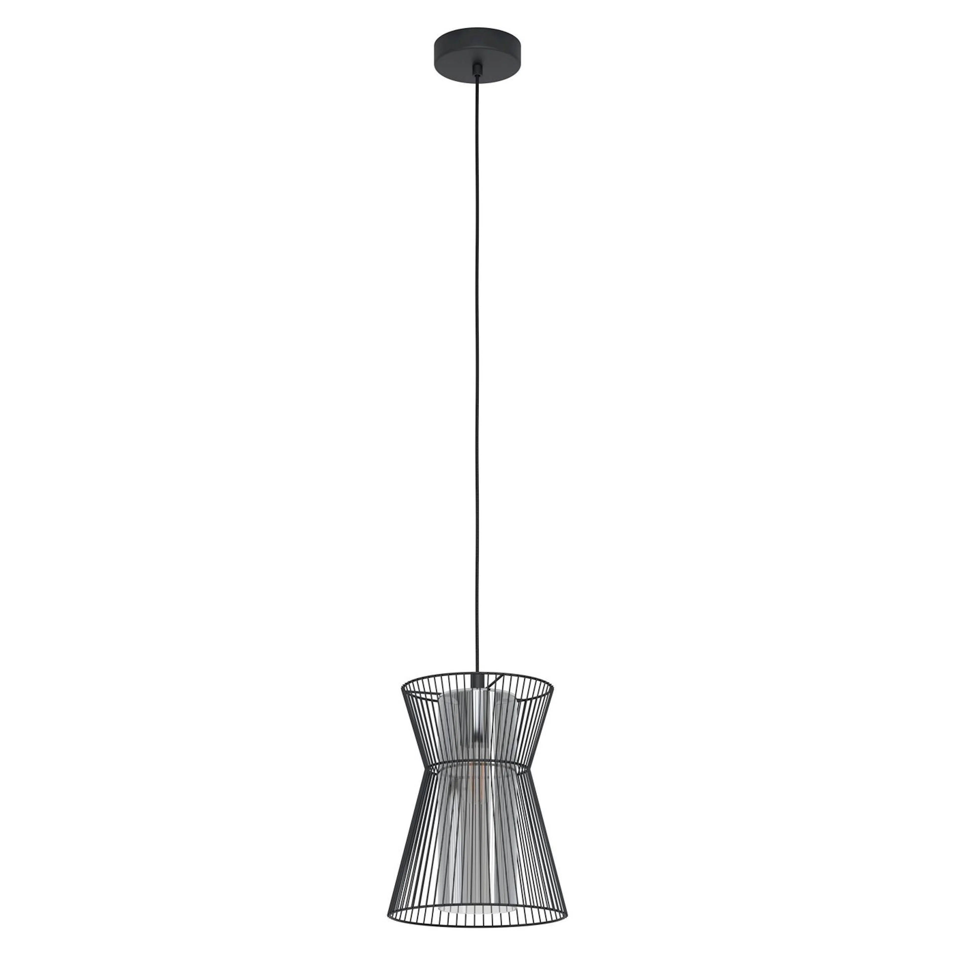 HL/1 E27 SCHWARZ/SW-TRANSP.'MASETA' Svart Transparent