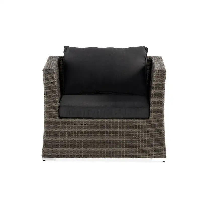 Utefåtöljer Comfort Garden Wisconsin Premium Utefåtölj – Loungefåtölj för Uterum och Altan i Konstrotting